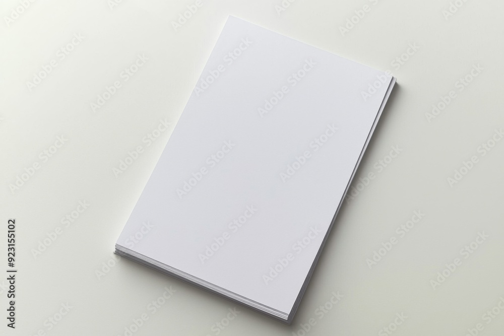 Blank A4 Paper Mockup on Isolated Background created with Generative AI Blank A4 Paper Mockup on Isolated Background created with Generative AI