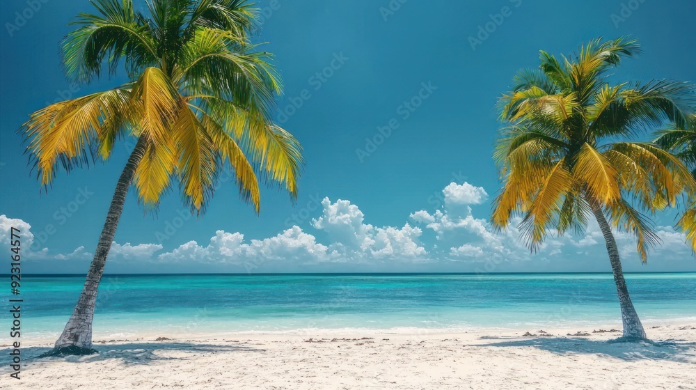 palm trees on the beach palm trees on the beach