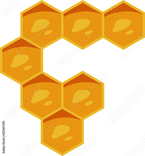Honey Comb Illustration