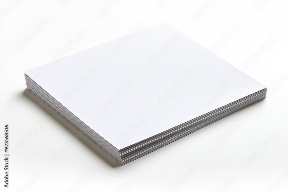 Blank A4 Paper Mockup on Isolated Background created with Generative AI Blank A4 Paper Mockup on Isolated Background created with Generative AI