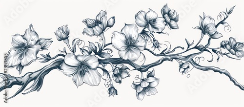 Floral Branch Illustration