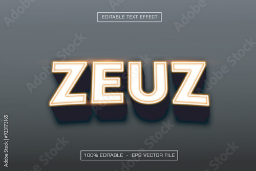Zeuz Editable Text Effect