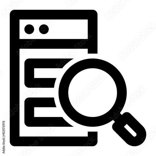 serp, search engine, result page, seo, search engine, optimization, searching, browsing outline icon