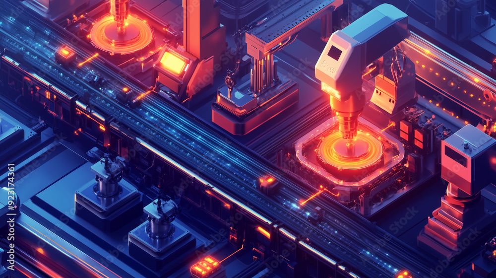 AI-Driven Smart Manufacturing Plant Producing Complex Products with Precision AI-Driven Smart Manufacturing Plant Producing Complex Products with Precision
