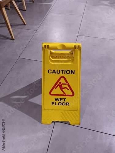 caution wet floor