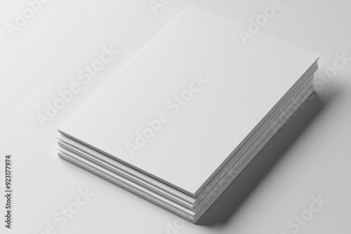 Blank A4 Paper Mockup on Isolated Background created with Generative AI