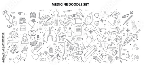 Medicine doodle set