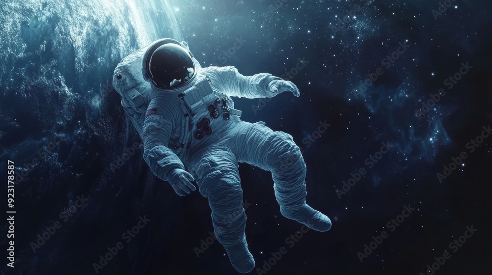 Astronaut Floating in Space Astronaut Floating in Space