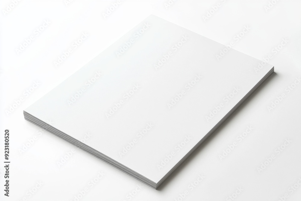 Blank A4 Paper Mockup on Isolated Background created with Generative AI Blank A4 Paper Mockup on Isolated Background created with Generative AI