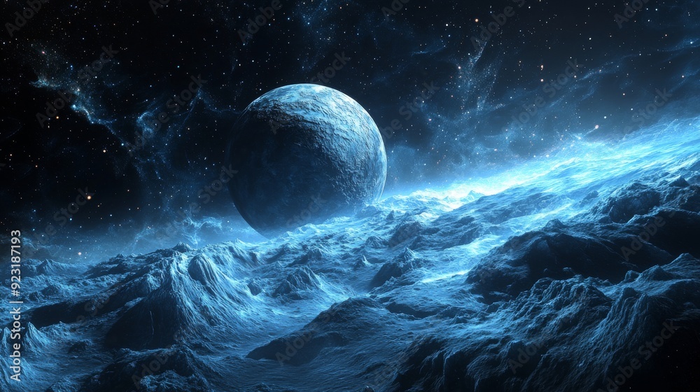 A Frozen Planet in a Starry Sky A Frozen Planet in a Starry Sky