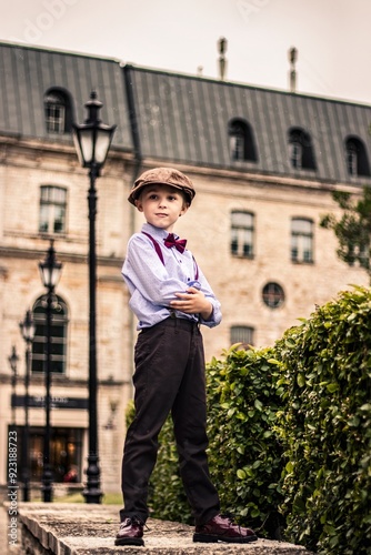 Retro photography of a boy