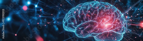 A futuristic brain visualiz...