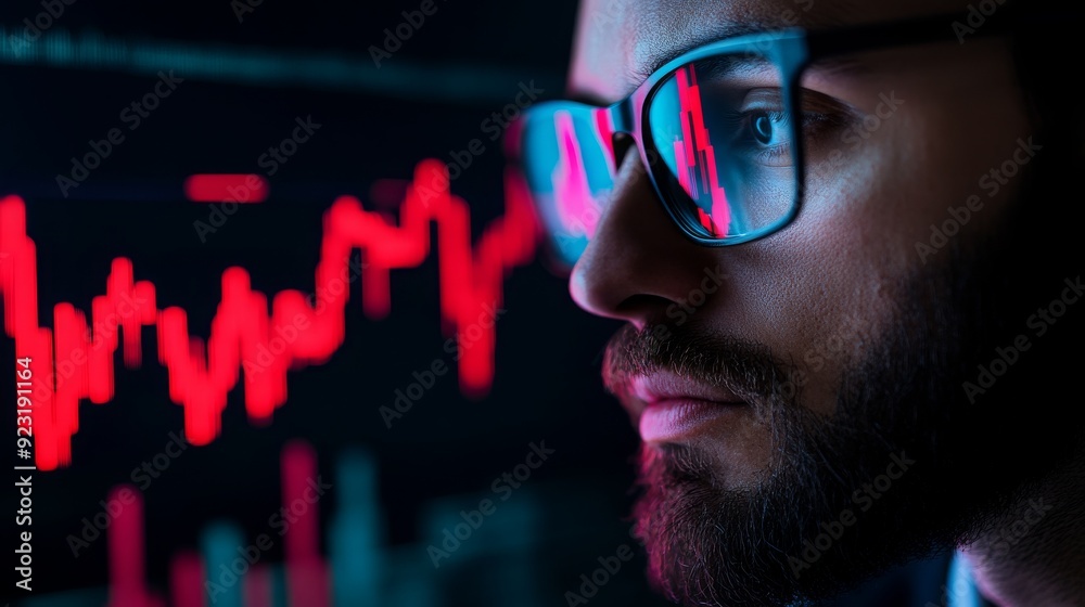 Financial Consultant Explaining Bond Ratings with Virtual Charts in Educational Finance Theme Financial Consultant Explaining Bond Ratings with Virtual Charts in Educational Finance Theme