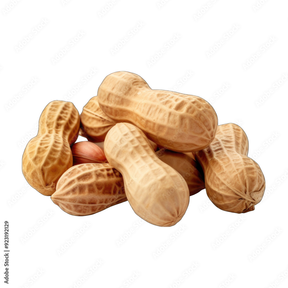 peanuts isolated on transparent background
