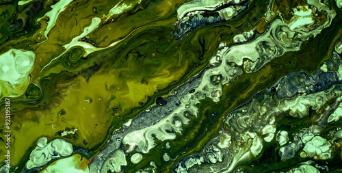 Eclectic and Expressive Painted Dreamscape: A Vivid Tapestry of Colors and Abstract Forms