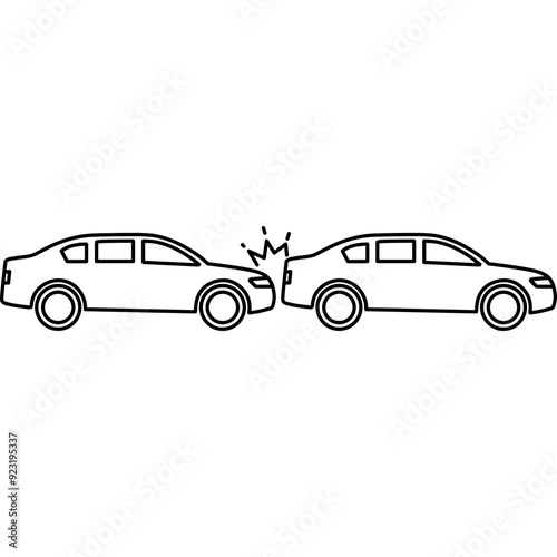Car Accident, Car Crash Icon