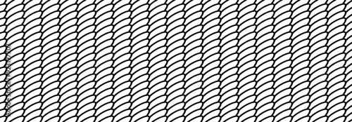 Abstract, Geometric, Lines, curve, wavy pattern, Illustration, vector, alternating overlapping, orderly arrangement background, black and white, banner, website, template, dark.