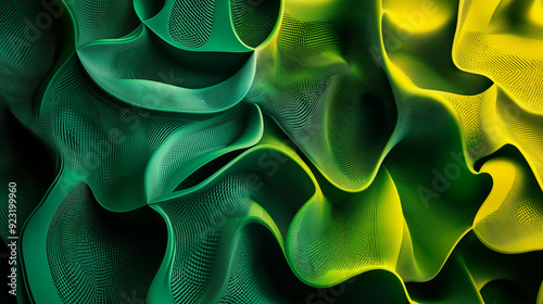 abstract green fractal background
