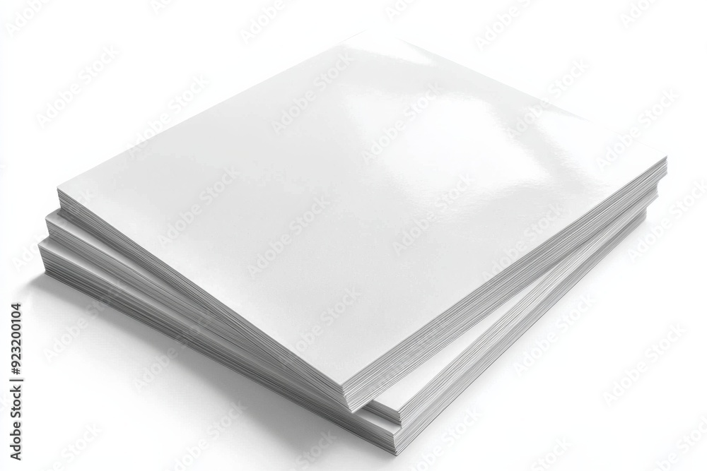 Blank A4 Paper Mockup on Isolated Background created with Generative AI Blank A4 Paper Mockup on Isolated Background created with Generative AI