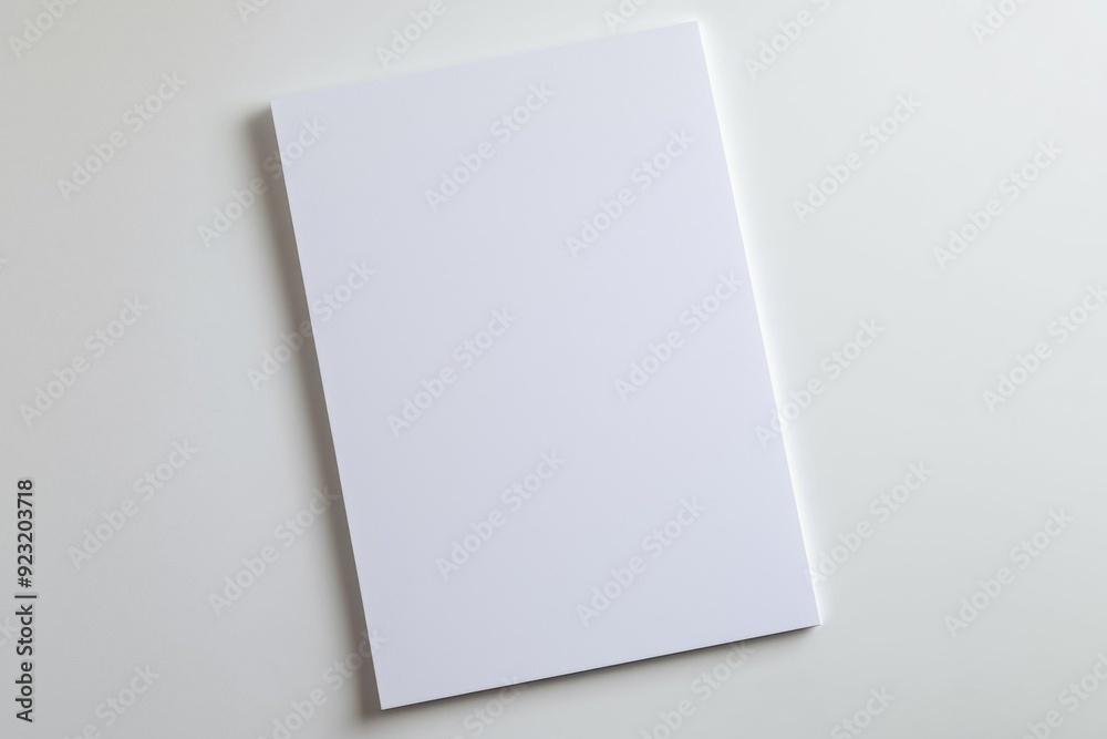 Blank A4 Paper Mockup on Isolated Background created with Generative AI Blank A4 Paper Mockup on Isolated Background created with Generative AI