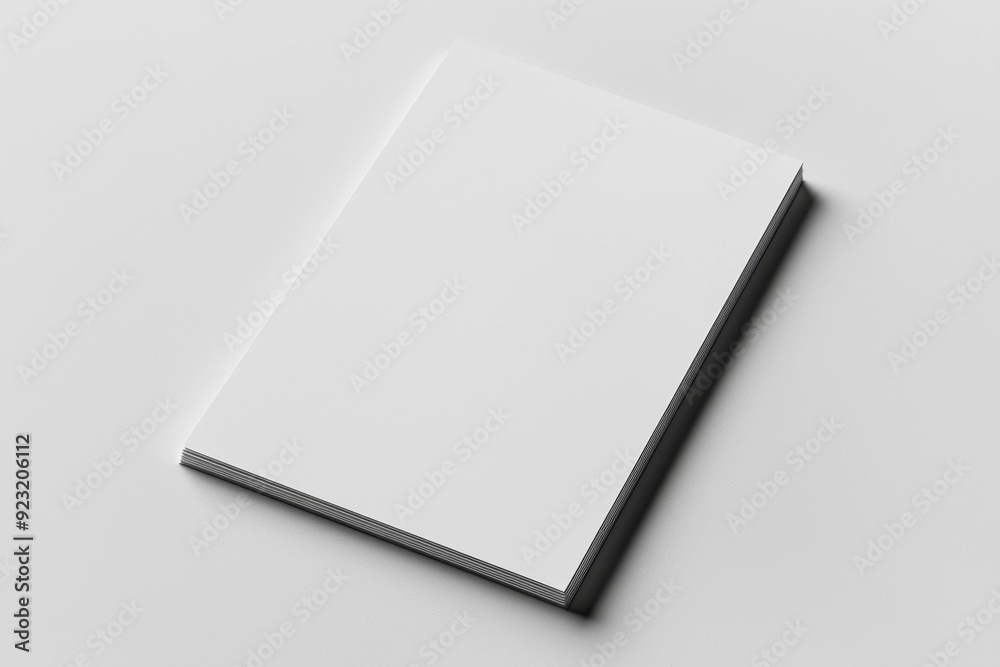Blank A4 Paper Mockup on Isolated Background created with Generative AI Blank A4 Paper Mockup on Isolated Background created with Generative AI
