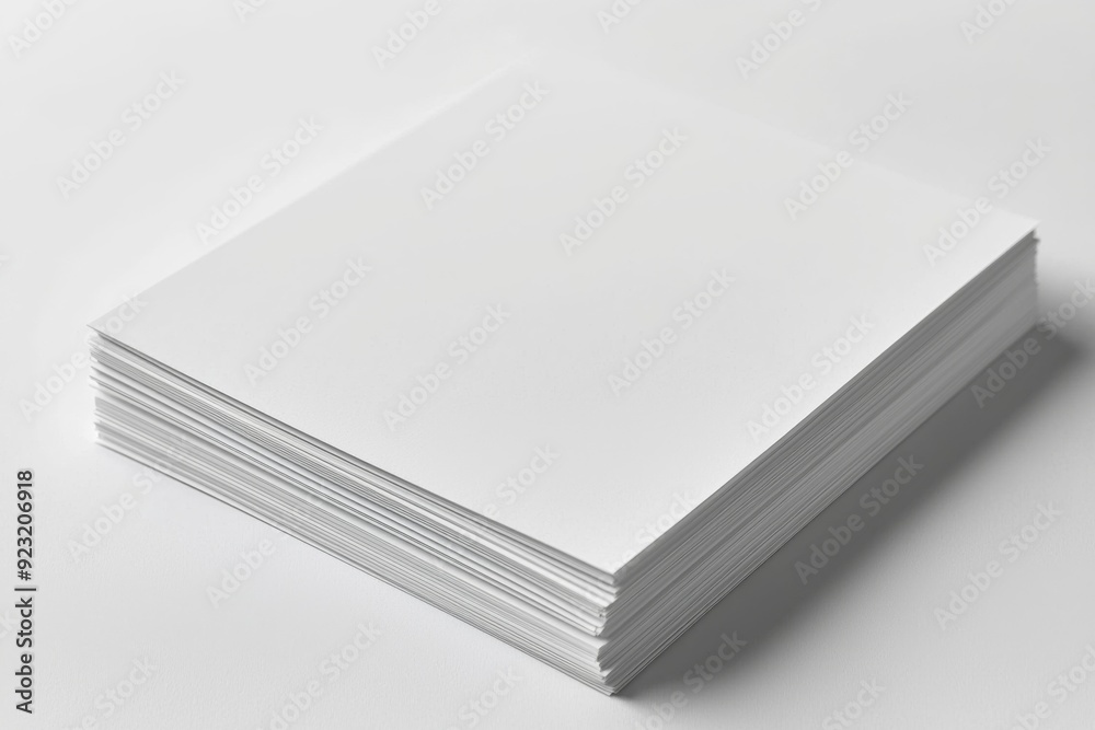 Blank A4 Paper Mockup on Isolated Background created with Generative AI