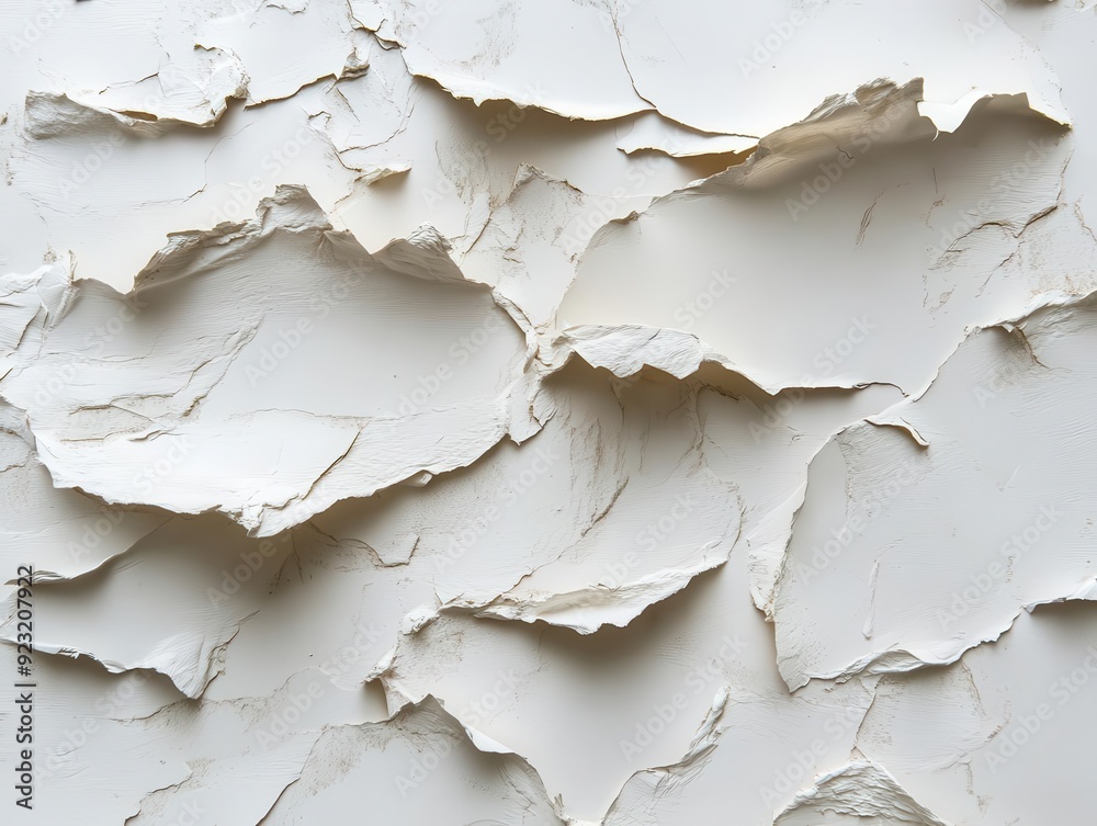 Obraz premium Fiber-rich paper texture with visible fibers and an organic feel, natural light creating an uneven texture and a rustic finish.