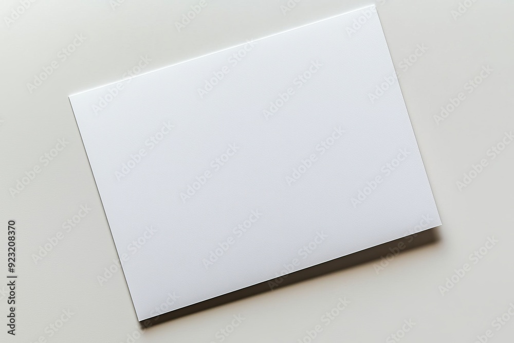 Blank A4 Paper Mockup on Isolated Background created with Generative AI Blank A4 Paper Mockup on Isolated Background created with Generative AI