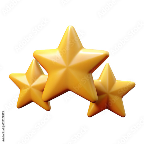 3D star icon, star ratings, isolated star icon png