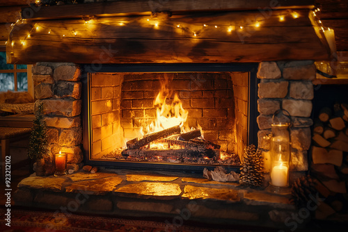 Big fireplace room