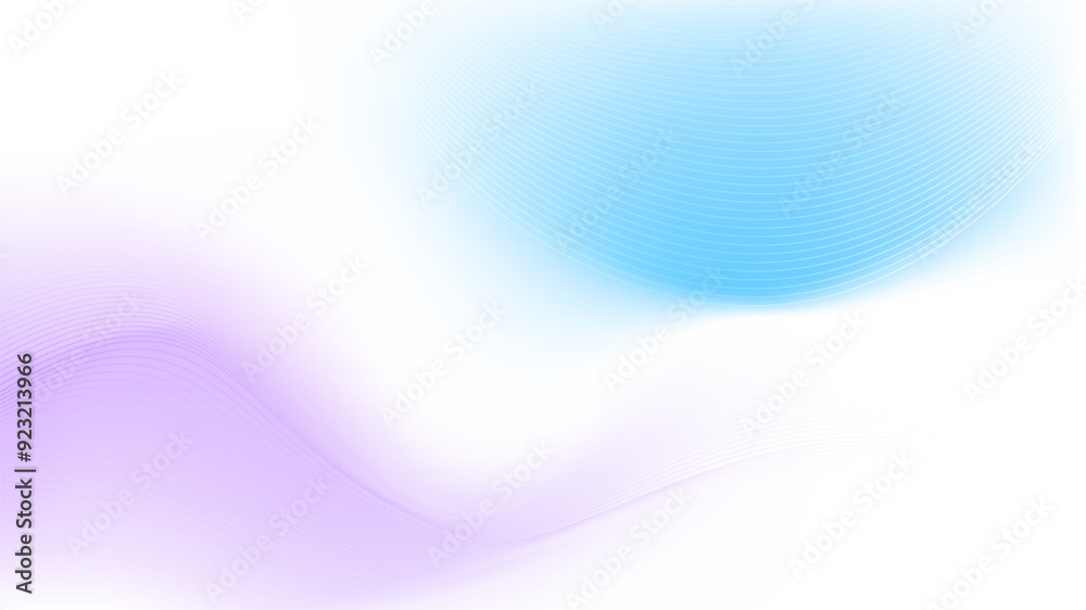 Soft abstract background featuring light blue and purple gradient waves with delicate lines, creating a serene and modern design. Soft abstract background featuring light blue and purple gradient waves with delicate lines, creating a serene and modern design.