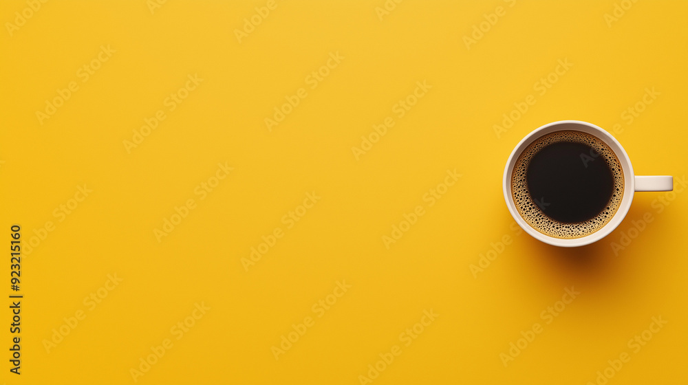 Cup of coffee on gold black background. Minimalistic flat lay. Top view. 8k, photorealistic, ultra, photoreal, unreal engine, Cup of coffee on gold black background. Minimalistic flat lay. Top view. 8k, photorealistic, ultra, photoreal, unreal engine,