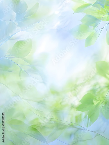 green leaves in the sun