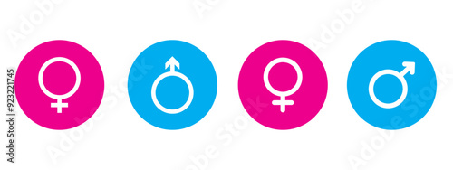 gender symbol of human, gender equality in society