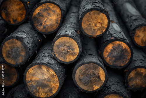 Stack of fireplace logs