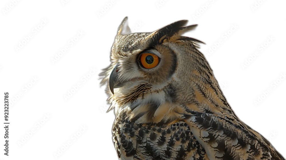 Turkmenian Eagle Owl (Bubo bubo turcomanus) Sitting, High-Resolution Owl Photography, Detailed Bird Image, Generative AI Turkmenian Eagle Owl (Bubo bubo turcomanus) Sitting, High-Resolution Owl Photography, Detailed Bird Image, Generative AI