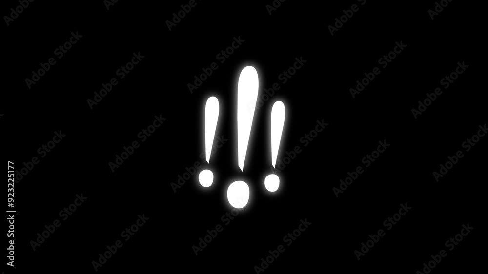 exclamation mark,
question mark or Exclamatory icon on black background with looping animation. confused icon, attention, information mark, confused dizzy. exclamation mark,
question mark or Exclamatory icon on black background with looping animation. confused icon, attention, information mark, confused dizzy.