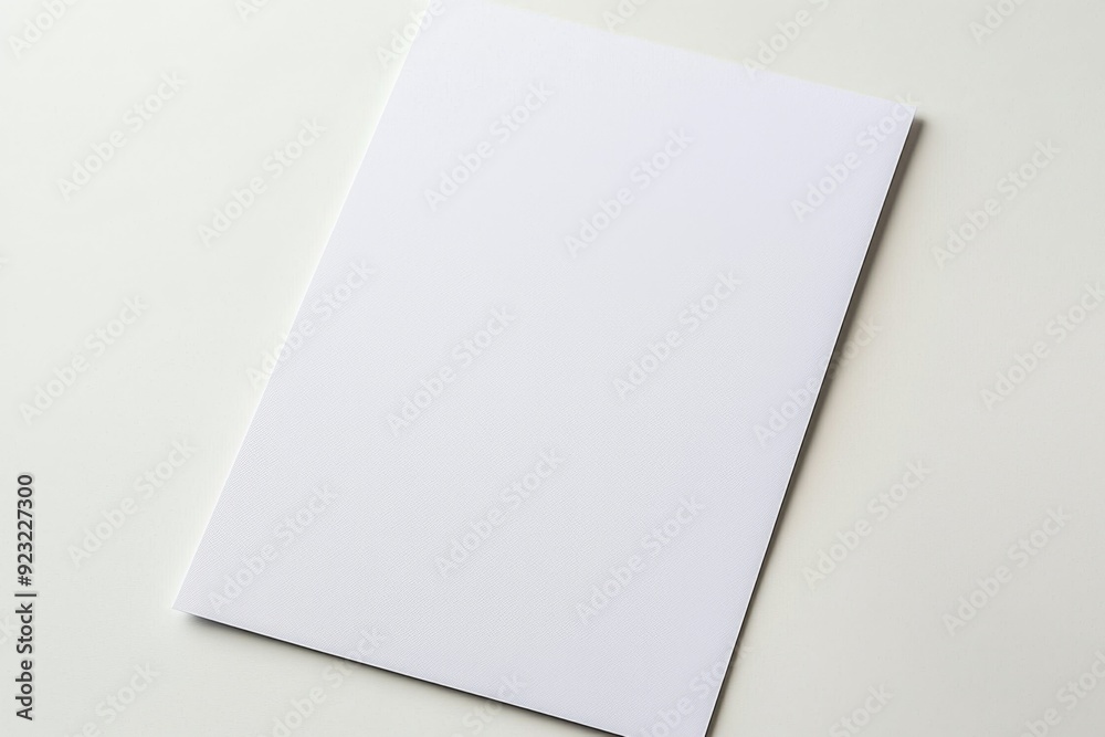 Blank A4 Paper Mockup on Isolated Background created with Generative AI Blank A4 Paper Mockup on Isolated Background created with Generative AI