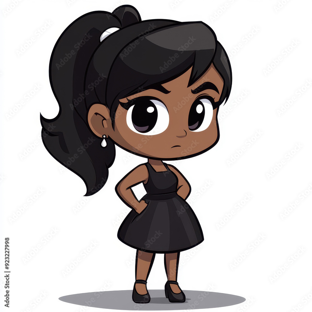 Cute little black chibi girl SVG design, perfect for crafting, stickers, and digital art projects with a playful style. Cute little black chibi girl SVG design, perfect for crafting, stickers, and digital art projects with a playful style.