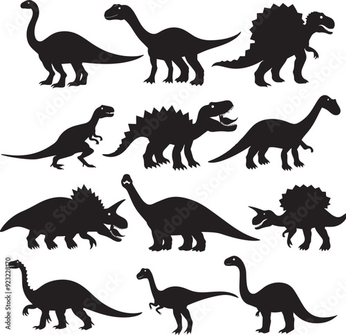 set of dinosaurs