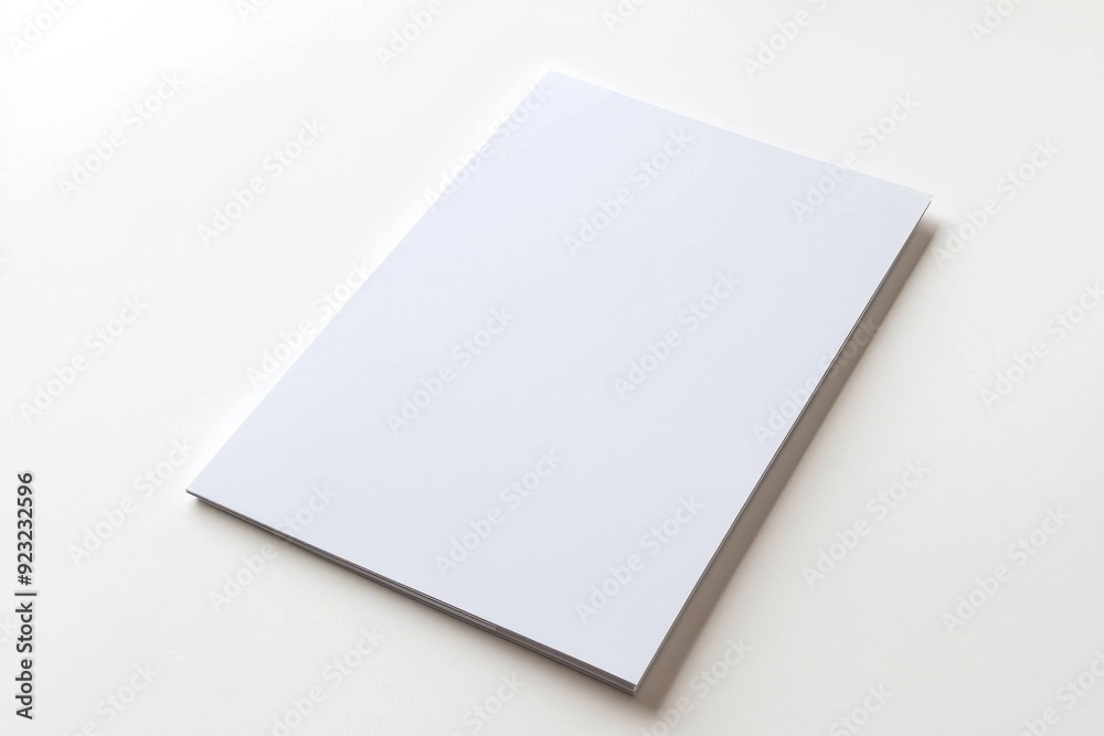 Blank A4 Paper Mockup on Isolated Background created with Generative AI Blank A4 Paper Mockup on Isolated Background created with Generative AI
