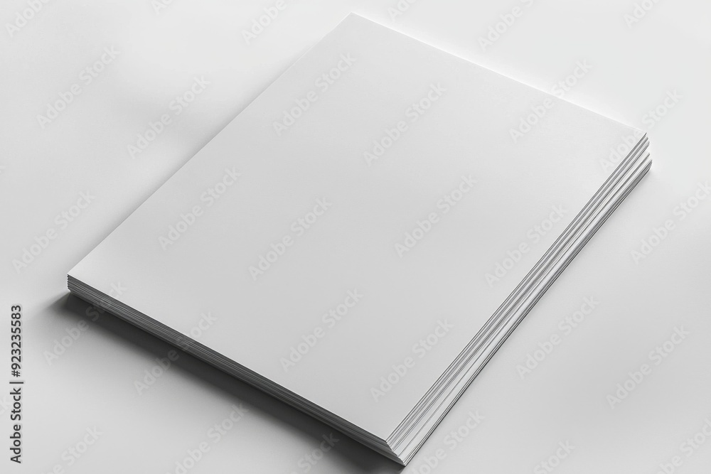 Blank A4 Paper Mockup on Isolated Background created with Generative AI Blank A4 Paper Mockup on Isolated Background created with Generative AI