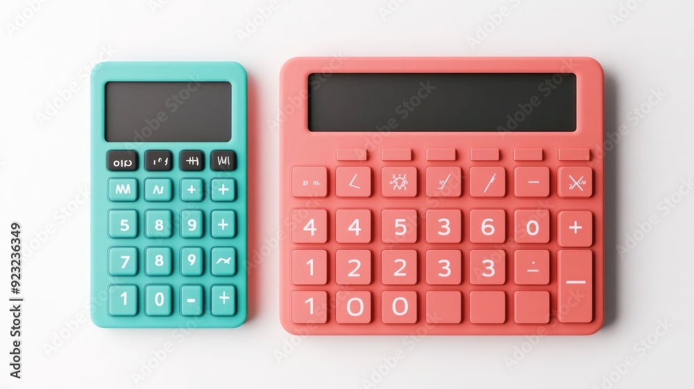 Detailed 3D Education Icon with Calculator and Various Math Symbols Isolated on Clean White Background Representing Academic Learning Classroom Studies and Numerical Analytics Detailed 3D Education Icon with Calculator and Various Math Symbols Isolated on Clean White Background Representing Academic Learning Classroom Studies and Numerical Analytics