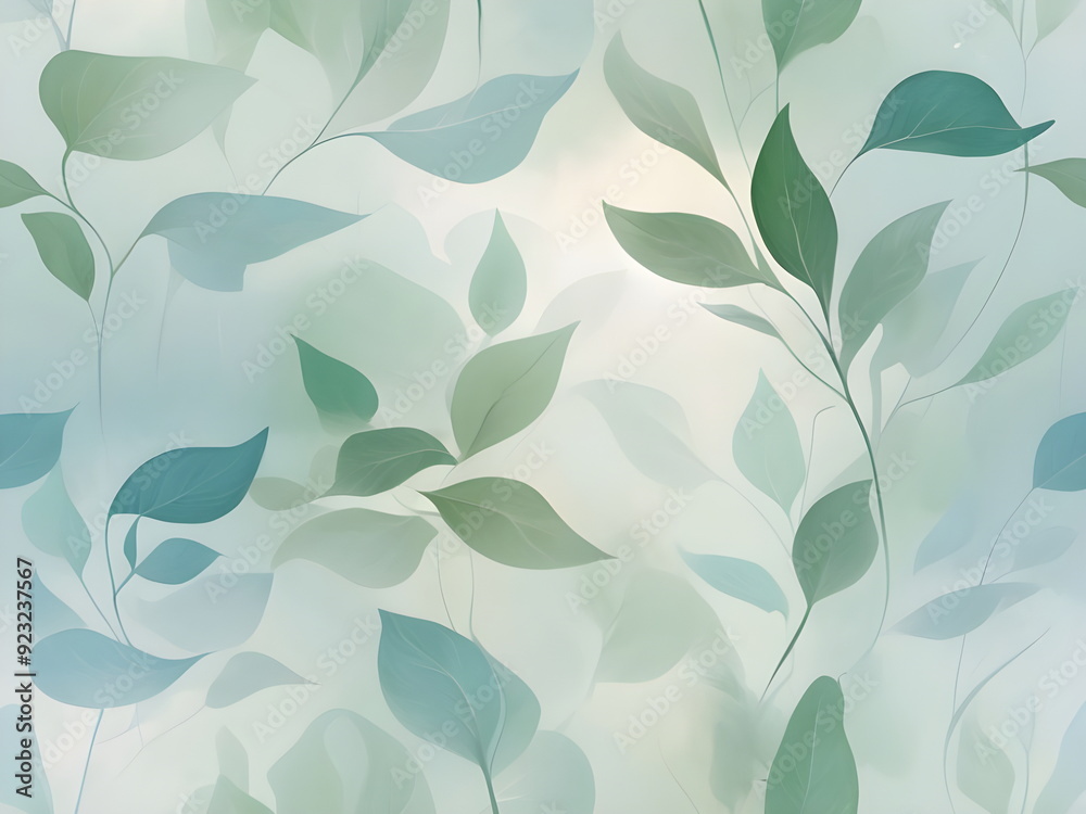 abstract pattern with leaves abstract pattern with leaves