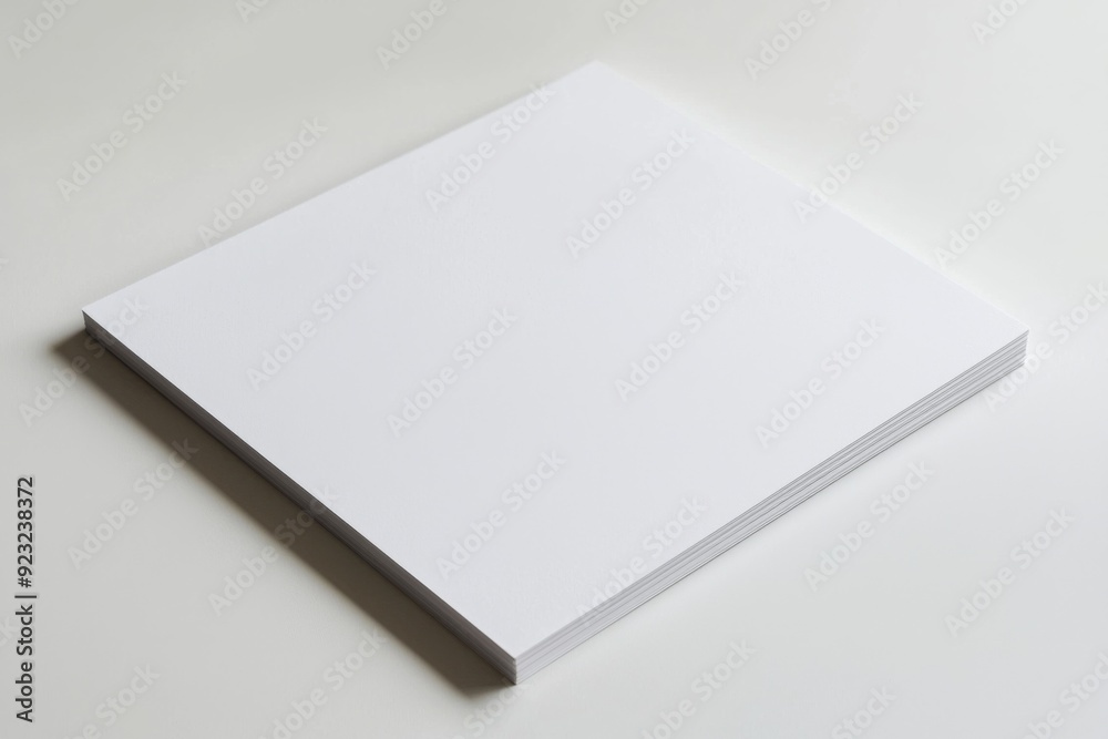 Blank A4 Paper Mockup on Isolated Background created with Generative AI Blank A4 Paper Mockup on Isolated Background created with Generative AI