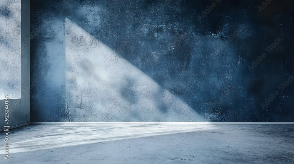 Dark blue and white textured concrete background with vintage minimalist decor and abstract light stucco Dark blue and white textured concrete background with vintage minimalist decor and abstract light stucco