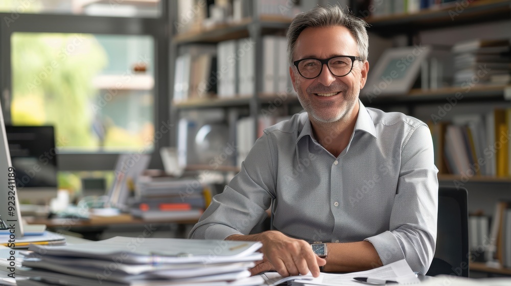 The smiling office professional The smiling office professional