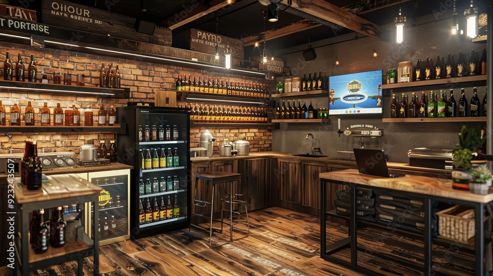 Artisanal Brewery Haven Laptop Recipes Bottled Creations and Fresh Brews in a Rustic Setting Artisanal Brewery Haven Laptop Recipes Bottled Creations and Fresh Brews in a Rustic Setting