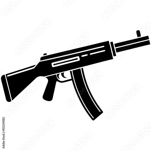 illustration of a gun