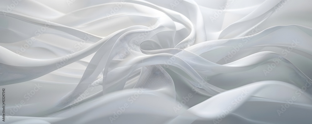 Abstract Swirling White Fabric Texture Abstract Swirling White Fabric Texture